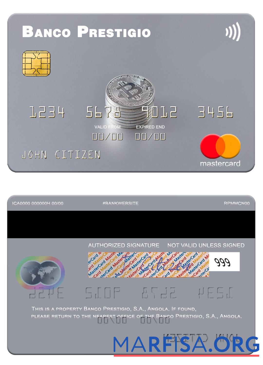 Downloadable Angola Banco Prestigio, S.A. mastercard sample